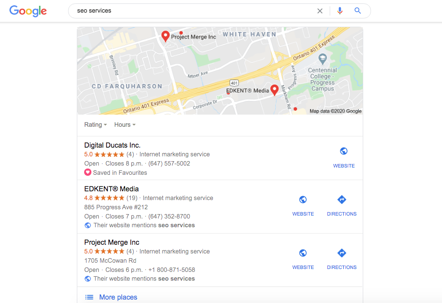 Build local links to rank highly in Google's local finder