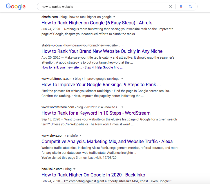 SEO basics dictate to analyze the SERP for clues that establish search intent